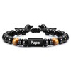 TempBeau Bracelet Men's Dad Gifts: Grandpa Bracelet Beads Length Adjustable