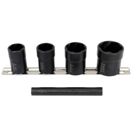 LTI TOOLS Locking Lugnut Twist Socket Removal Kit, 5 Piece (LT4240), includes twist sockets 4400-30; -35; -50; -70 & punch 400-7
