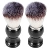 2PCS Men Portable Synthetic Nylon Beard Brush Salon Face Cleaning