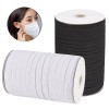 Unbranded 10 yards 1/4” BLACK or WHITE Elastic Band Trim