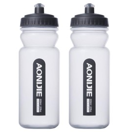 Azarxis Water Bottle Sports Water Bottle Outdoor Bottle Hydration Water Bottle Running Marathon Bicycle Cycling Gym Climbing BPA Free Non-Toxic Odorless Hydration Soft 600ml (600ml - 2pcs)