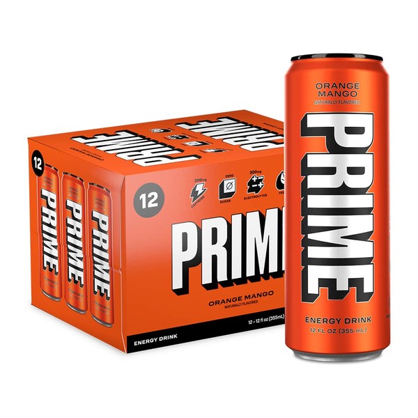 PRIME Energy ORANGE MANGO | Zero Sugar Energy Drink |