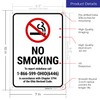 No Smoking to Report Violations Ohio Sign, 10x7 Inches, Rust