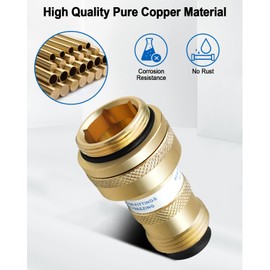 Brass Backflow Preventer with O-ring Fit for Household and Commercial Buildings Industrial Plants Agricultural Backflow Systems Replace 50HA-BR