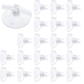 20 Pack Aquarium Suction Cup Clips - Secure Suction Holders for Fish Tank Airline Tubing, Durable Clips for Fish Tank Accessories - Easy to Install