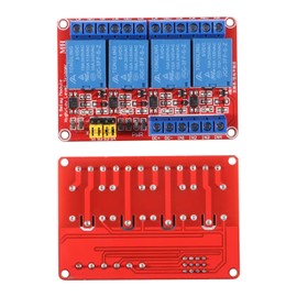 AEDIKO 2pcs DC 5V Relay Module 4 Channel Relay Board Shield with Optocoupler Isolation Suport High/Low Level Trigger