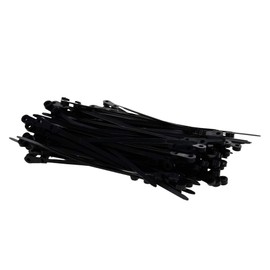 MroMax Cable Zip Ties 5.9 Inch x 0.14 Inch(L x W) Self-Locking Nylon Tie Wraps Black 100pcs