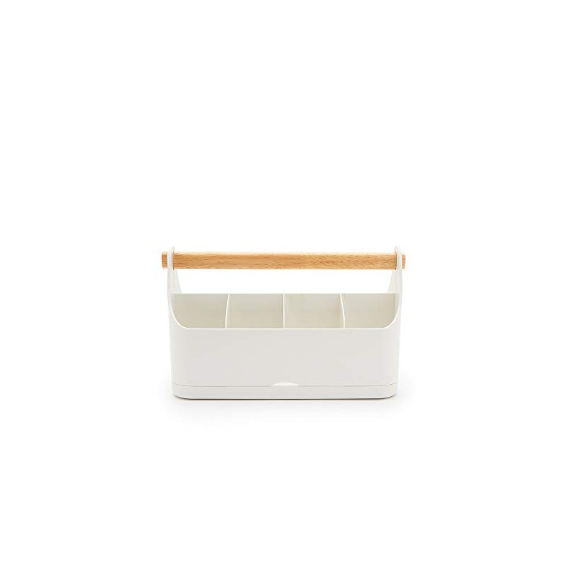 simplywire - Makeup Storage Organiser - Bathroom Caddy - White