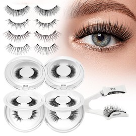 Magnetic Eyelashes 4Pairs Magnetic Lashes with Applicator(A4)