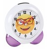Atlanta Smiley Emoti Alarm Clock Love Purple White 1918-8
