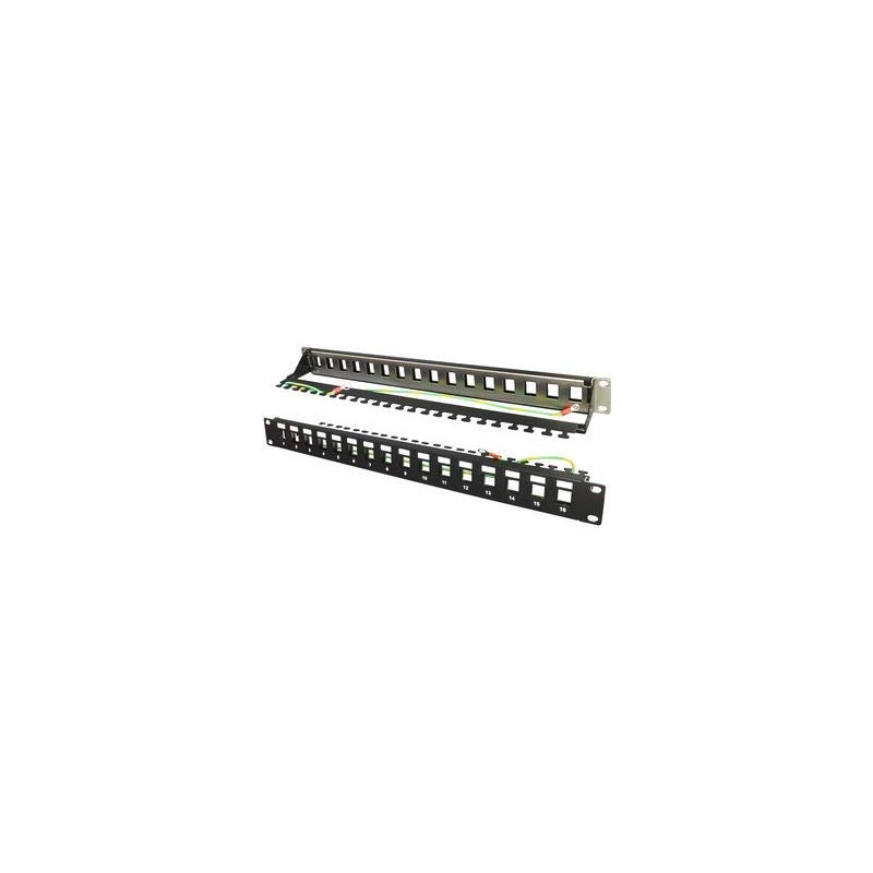 FFK16MT 16 Port Blank Panel Patch Panel Connectors 1 Pack