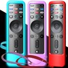 3PACK Case Cover for VIZIO XRT260 Remote, Purple Blue Red