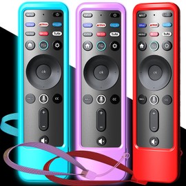 3PACK Case Cover for VIZIO XRT260 Remote, Purple Blue Red