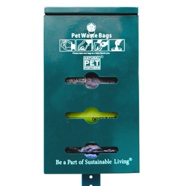 The Original Poop Bags, Natural Pet Partners Commercial Dog Poop Bag Roll Dispenser - Holds up to 800 Dog Poop Bags, Dog Supplies