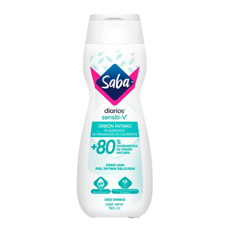 Saba Sensiti-V Jabon Íntimo 180 ml