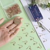 SUNNYCLUE 1 Box 100Pcs Stainless Steel Earring Hooks Rose Gold