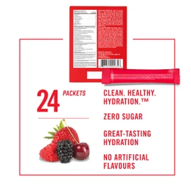 BioSteel Hydration Mix, Great Tasting Hydration with Zero Sugar, and No Artificial Flavours or Preservatives, Mixed Berry Flavour, 24 Single Serving Packets