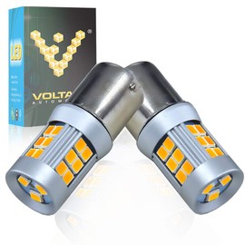 Voltage Automotive LED 1157A 1157NA 1157 Amber Bulb For Brake Light Turn Signal Side Marker Tail Light Bulb (PAIR)