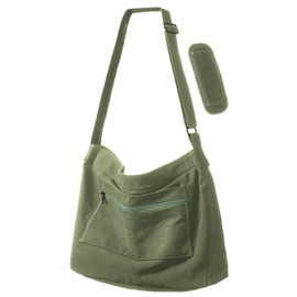 Preceed Canvas Tote Bag, New Colors Available, Shoulder-Friendly, Shoulder Bag, Removable Shoulder Pad, Metal Buckle, YKK Zipper, 2 Interior Pockets, Large Capacity, Unisex, Boston Style, beige black