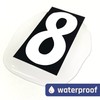 600 Pieces, 1" - Vinyl Number Stickers, Waterproof Stick On