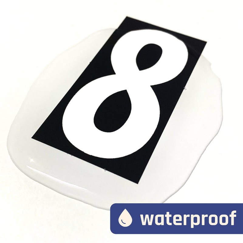 600 Pieces, 1" - Vinyl Number Stickers, Waterproof Stick On