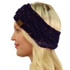 Winter CC Confetti Fuzzy Fleece Lined Thick Knit Headband Headwrap