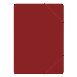 Office Products Document Folder with Elastic Band A4 PP 500 Micron 3 Flaps Red / Type 3 Flaps / Type with Elastic Band / Material PP / Colour Red / Format A4 / Dimensions (mm) 240 x 320