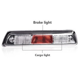 3rd Third Brake Light Compatible with Ford F150 Truck 2009-2014 Clear High Mount Stop light Tercera luz de freno