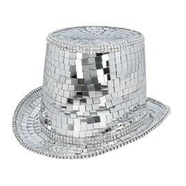 Boland 00746 Disco Hat Headpiece for Adults, Glitter Hat Ideal for Festival, Carnival or Theme Party