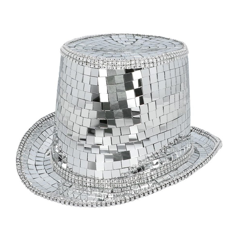 Boland 00746 Disco Hat Headpiece for Adults, Glitter Hat Ideal