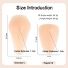 POMAMZ Silicone Knee Pads,Adhesive Knee Brace KneePad for Skiing Skating,Snowboarding,Ateboarding,Roller