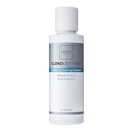 Obagi CLENZIderm MD Daily Care Limpiador espumoso para el acné - Tratamiento del acné con ácido salicílico al 2% (BHA)