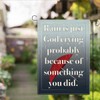 God Quotes Funny Religious Garden Flag Spiritual Decoration Outdoor Decorations