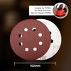 TOPEX 125mm Orbital Sanding Discs Oxide Sandpaper Sanding Paper Pads