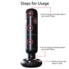 160cm Inflatable Punching Bag Boxing Post Sandbag Kids Training Exercising