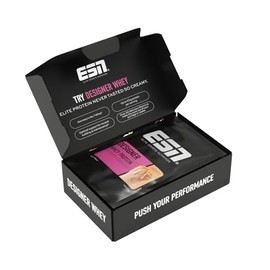ESN Designer Whey Protein Powder, Button Box, 5 x 30 g | Up to 23 g protein per serving, ideal for muscle building and maintenance, made in Germany