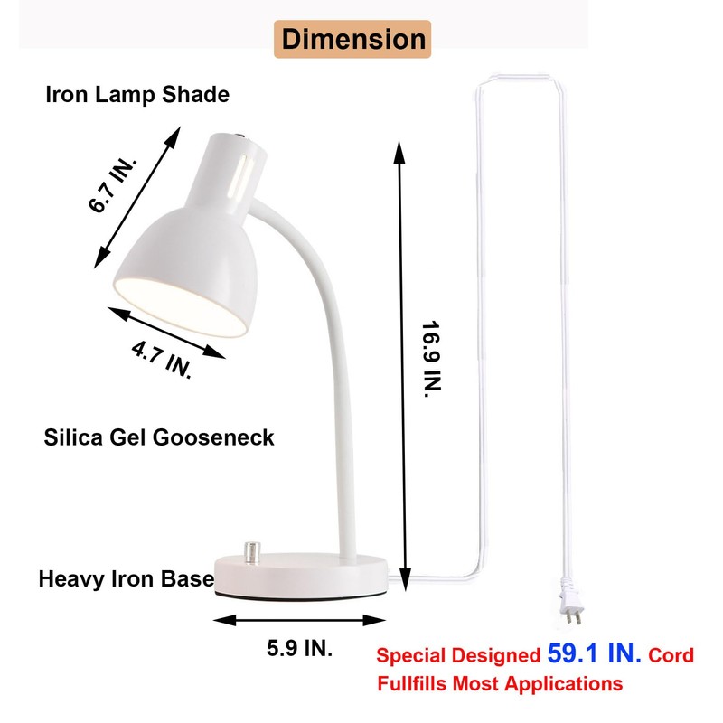 AFORTLO LED Desk Lamp,3 Color Temperature Changeable Table Lamp,Flexible Gooseneck