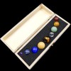 Natural Solar System 9 Planets Decorations Gemstones Sphere Galaxy Universe