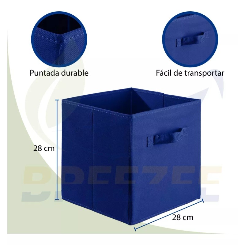 Breezee Market Set 6 Cajas Organizadores Almacenamiento Ropa Objetos Plegab