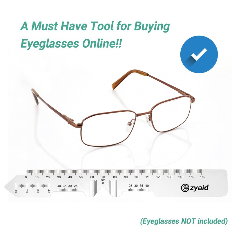 Ezyaid PD Ruler with Instruction Manual - Pupillary Distance Ruler