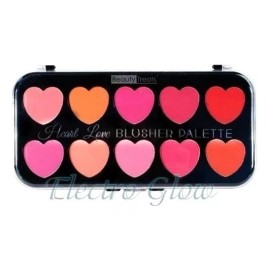 Beauty Treats Paleta Rubores Blusher Rostro Maquillaje Cosmético Corazones