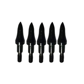 Z&S Steel 100 Grain 150 Grain Archery Field Points 5/16 pulgadas Target Practice Broadheads for Bow Hunting 8-32 Tornillo en Bullet Puntos Flecha Consejos para Arco Compuesto Recurve Bow 12 Pack, 75 Grain_Black_5/16 inch