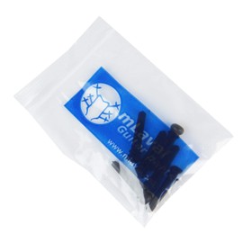 Premium Ebony Acoustic Guitar Bridge Pins, No dot (set of 6)