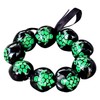 BlueRica Hand Painted Kukui Stretch Bracelet (Green Turtle)