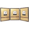Lawrence Frames Bead Border Design, 8 x 10 Triple, Pewter