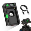 CITYORK Upgraded NP-F Battery Adapter Plate with Digital Display&LED Fill