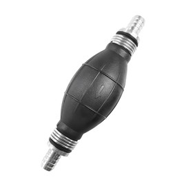 DXNQ Rubber Hand Fuel Transfer Pump, 12mm Primer Portable Bulb Type Manual Car Fuel Transfer Pump for Gasoline Petrol Diesel Oil Liquid, High Flow Gasoline Siphon Hand Pump for Marine Boat Accessories
