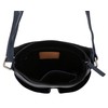 Gusti Veha Women's and Men's Leather Shoulder Bag Blue Leather,
