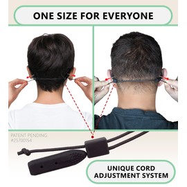 SIGONNA Sunglasses Holder Strap - Glasse Strap Eyewear Retainer No Tail Adjustable - 2 Eyeglasses String Holder - Bonus Glasses Cleaning Cloth