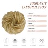 Feshfen Hairpiece with Elastic Band, Bun Hairpiece, Scrunchie with Hair,